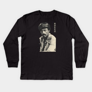 Rollo Sanford And Son Vintage Halftone Style Kids Long Sleeve T-Shirt